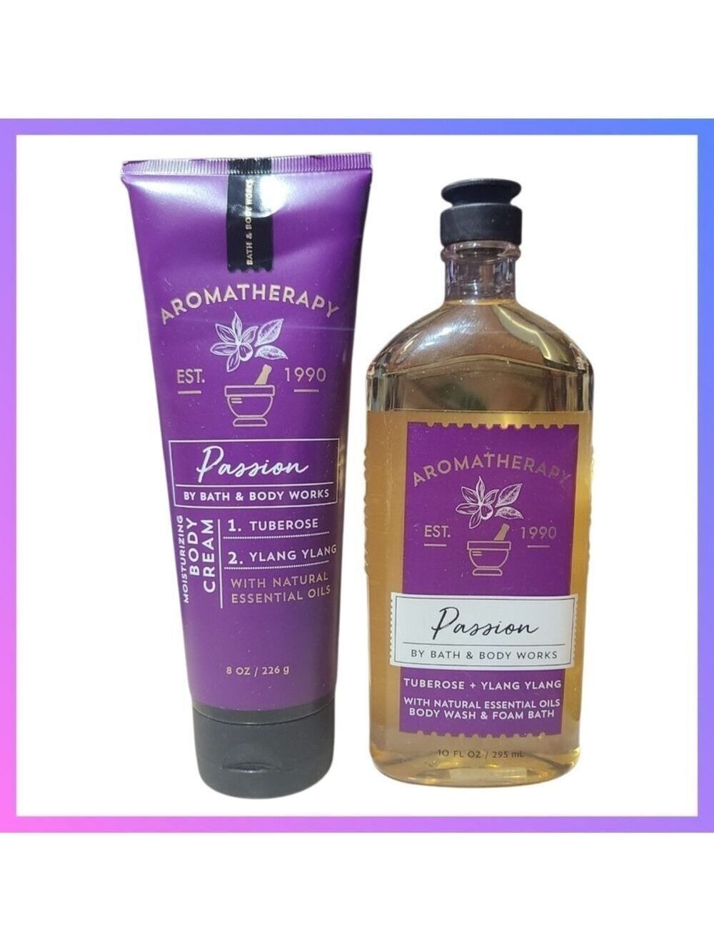 PASSION BODY WASH & BODY CREAM SET BY BATH & BODY WORKS